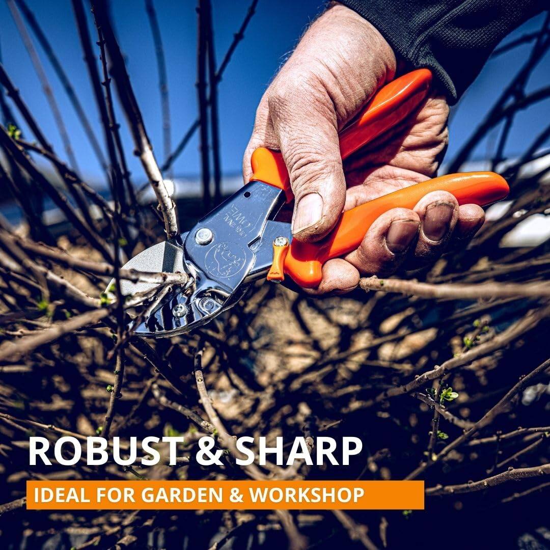 ROBUST & SHARP  
IDEAL FOR GARDEN & WORKSHOP
