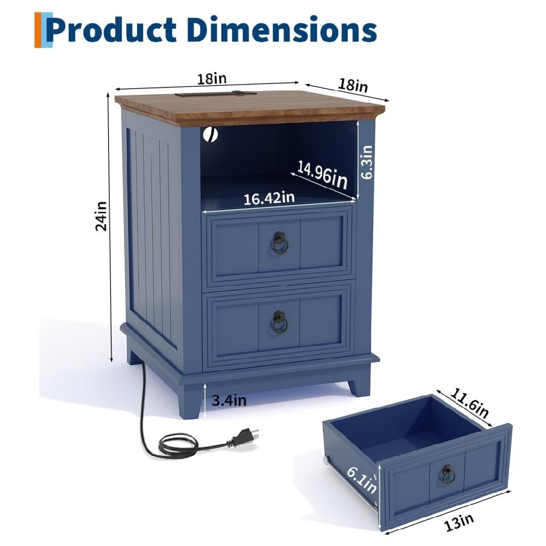 Product Dimensions

- Width: 18in
- Depth: 18in
- Height: 24in
- Drawer Height: 6.3in
- Drawer Width: 16.42in
- Drawer Depth: 14.96in
- Sink Width: 13in
- Sink Depth: 11.6in
- Sink Height: 6.1in
- Cabinet Height: 3.4in