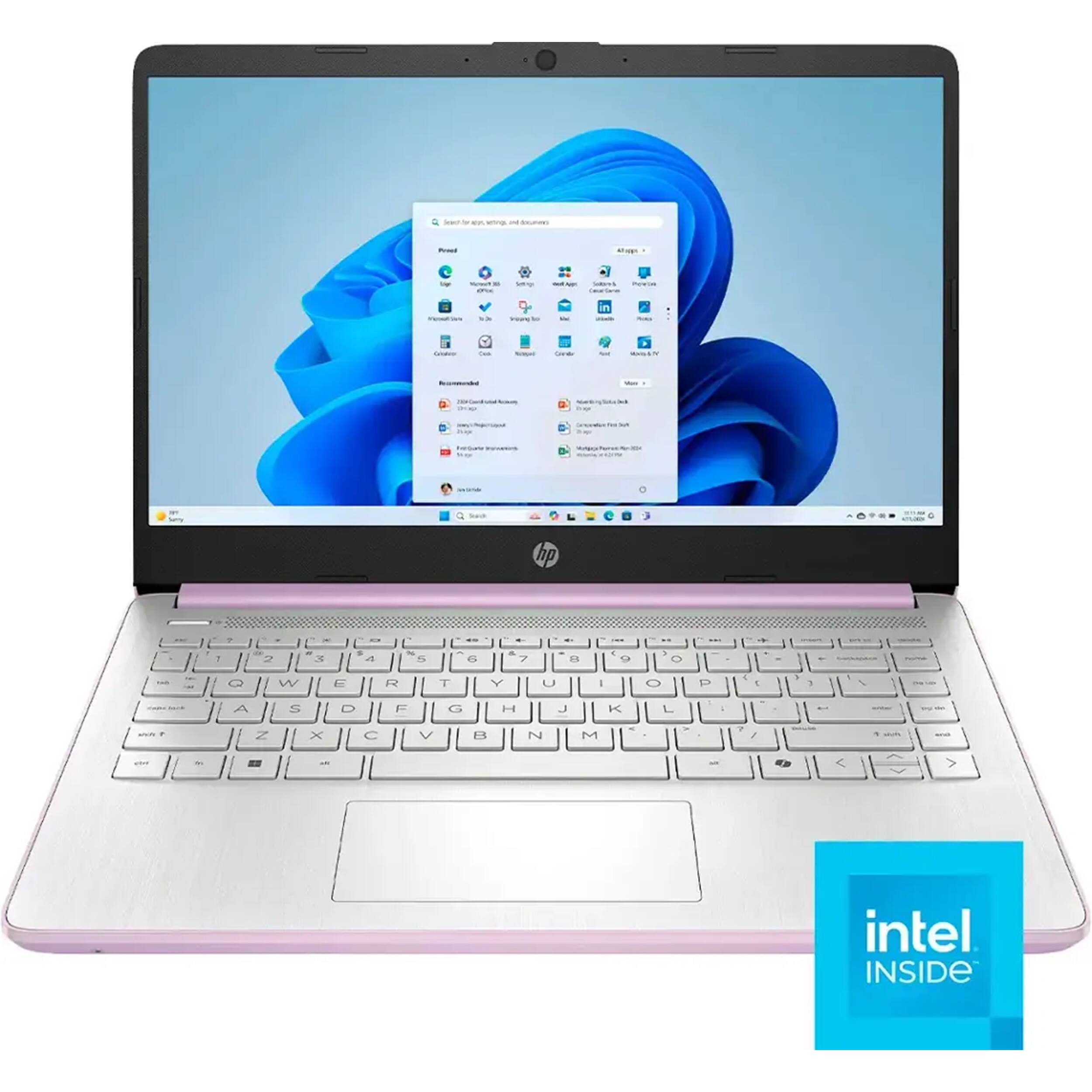 HP - Stream 14" HD Student&Business Laptop,Intel N150 CPU,16GB RAM,128GB UFS,1 Year Office 365,Win 11s - Purple