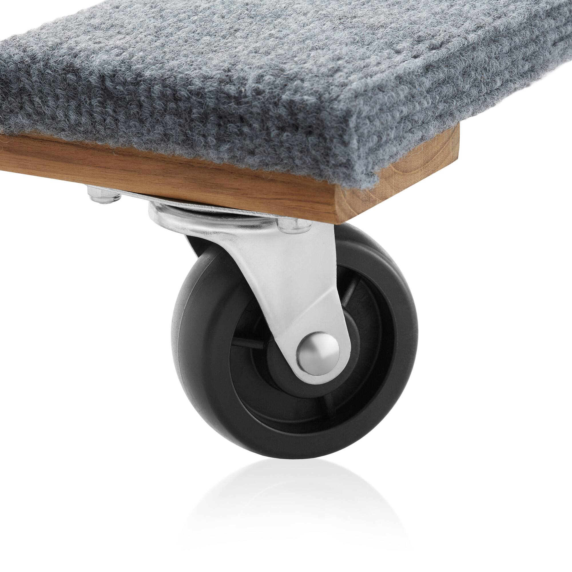Alt View 3. Sure-Max - Furniture Moving Dolly - 2pk - Hardwood with Swivel Casters - Grey.