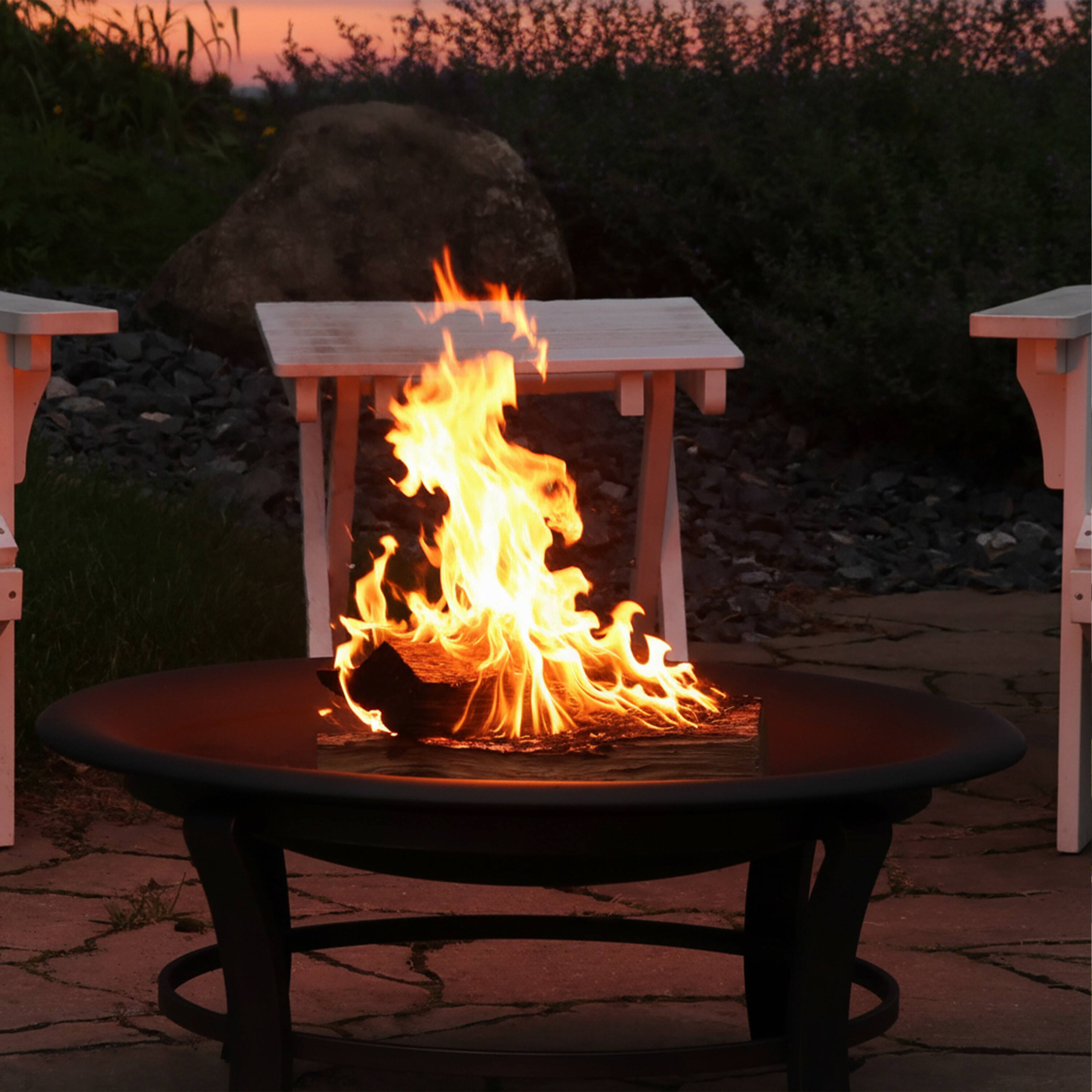 Alt View 2. Sunnydaze - 39 in Classic Elegance Steel Replacement Fire Pit Bowl - Black.