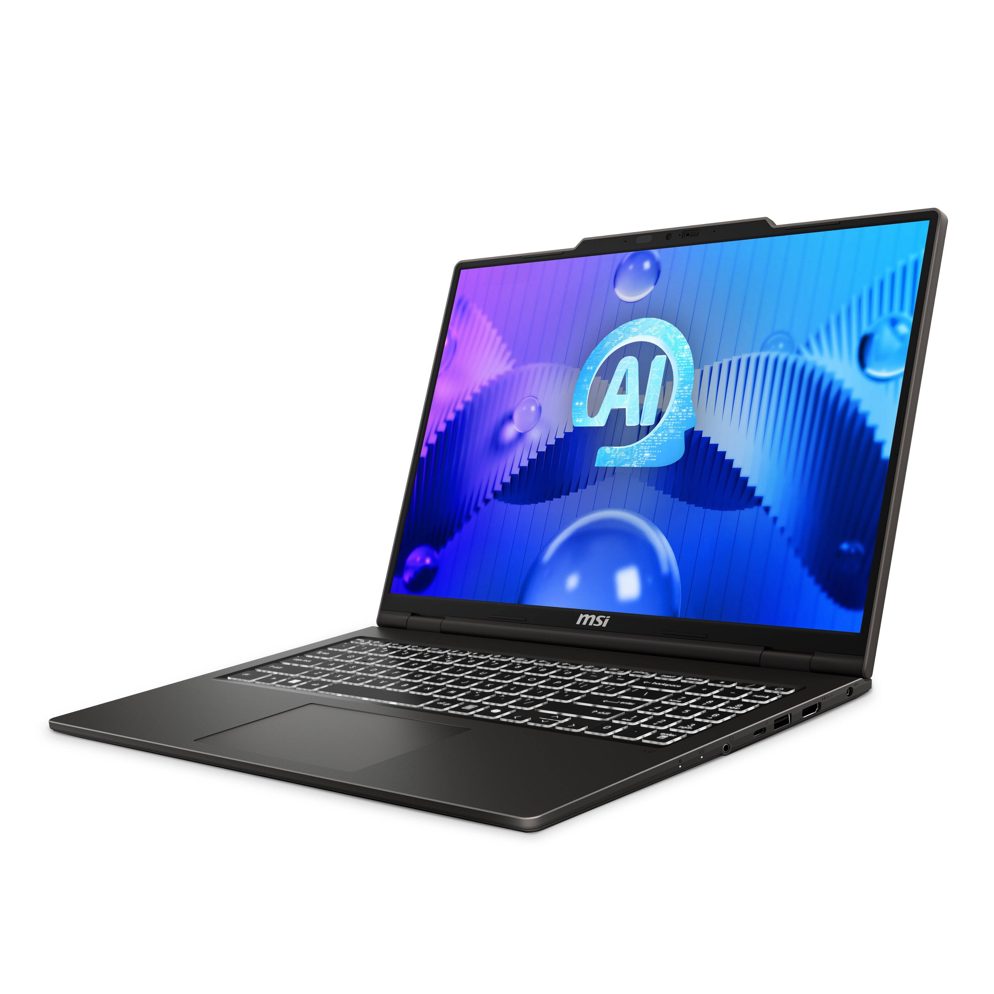 Angle. MSI - MSI VenturePro 16 16” FHD+ Touchscreen Laptop - Intel Core 7 240H 2024 - RTX 5050 - 32GB RAM - 1TB Storage - Solid Gray.
