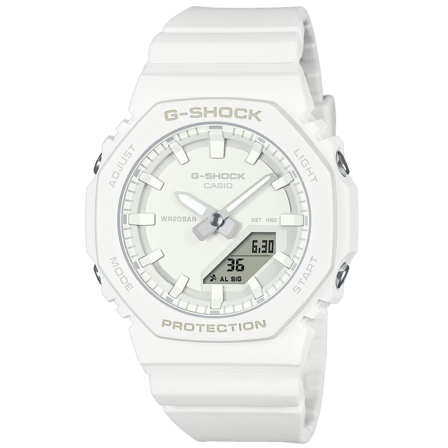 Casio - Women's G-Shock Analog-Digital Dial Watch - GMAP2100-7A - White