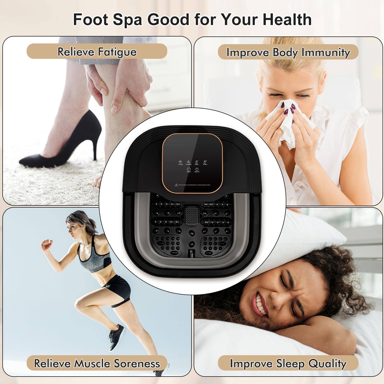 Foot Spa Good for Your Health

- Relieve Fatigue
- Improve Body Immunity
- Relieve Muscle Soreness
- Improve Sleep Quality