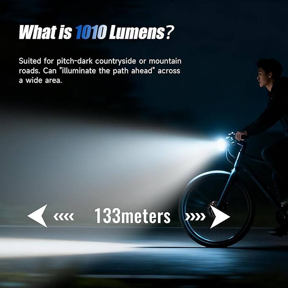 RTMB - “Rechargeable Bike Light Set for Night Riding – Super Bright Front Headlight & 2-Pack Rear Taillights, High Lumen USB Re