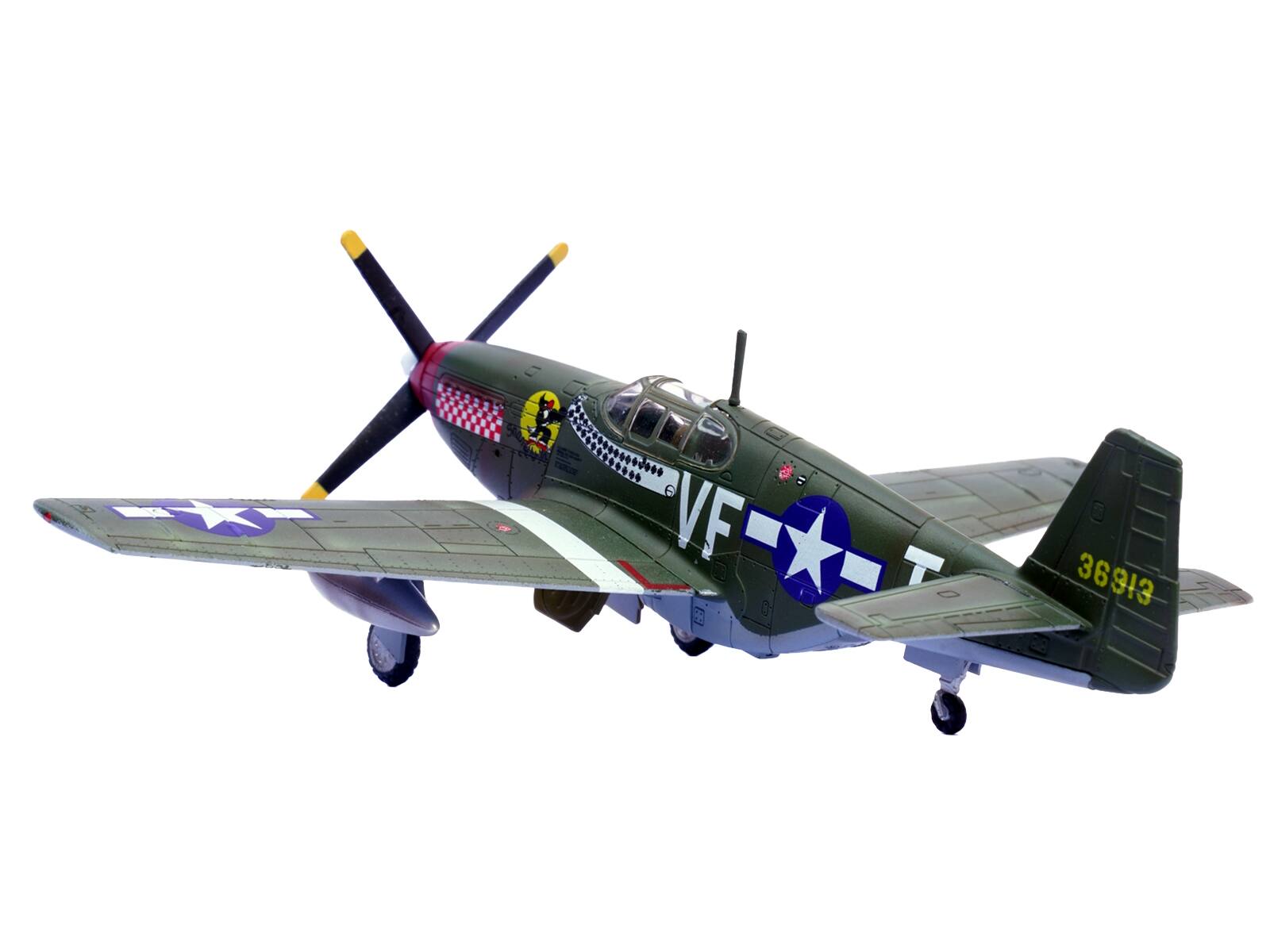 Left. Legion - North American P-51B Mustang 1/72 "Shangri-La" 336th Fighter Squadron 4th Fighter Group USAAF 1944 - Multicolor.