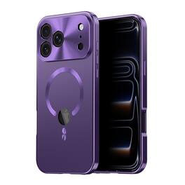 Dteck - Full Body Rugged Case for Apple iPhone 17 Pro Max with Built-in Privacy Screen Protector Logo View Shockproof Cover - Purple