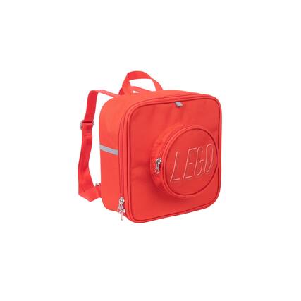 Front. Haiku - LEGO Small Brick Backpack - Red.