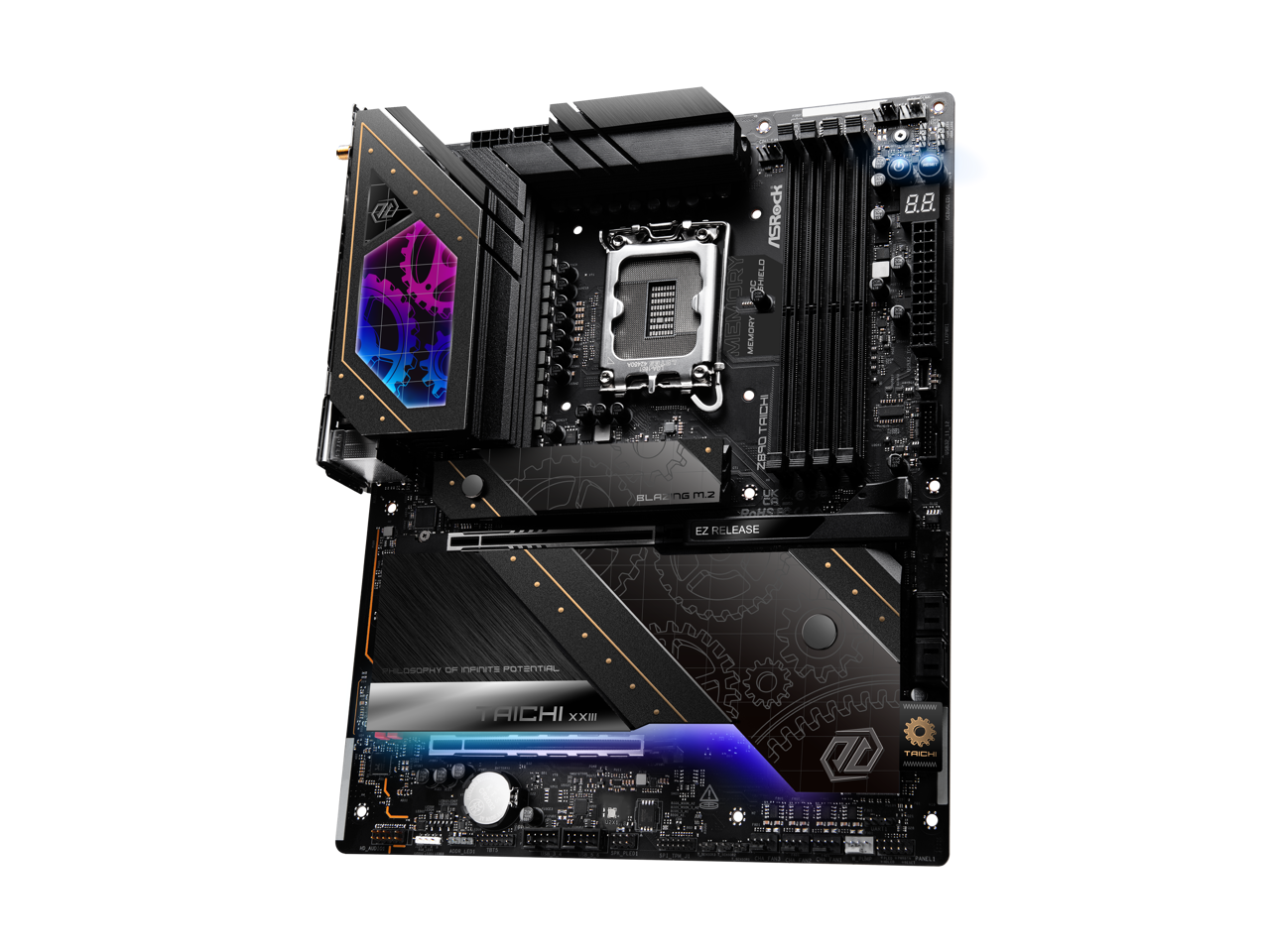 ASRock I AM4 MEMORY IO HIRT O6BZ BLA. BLAZING M2 EZ RELEASE 8.8. OSOPIT OF INFINITE POTENTIAL AICHI XXII UL - TRCH