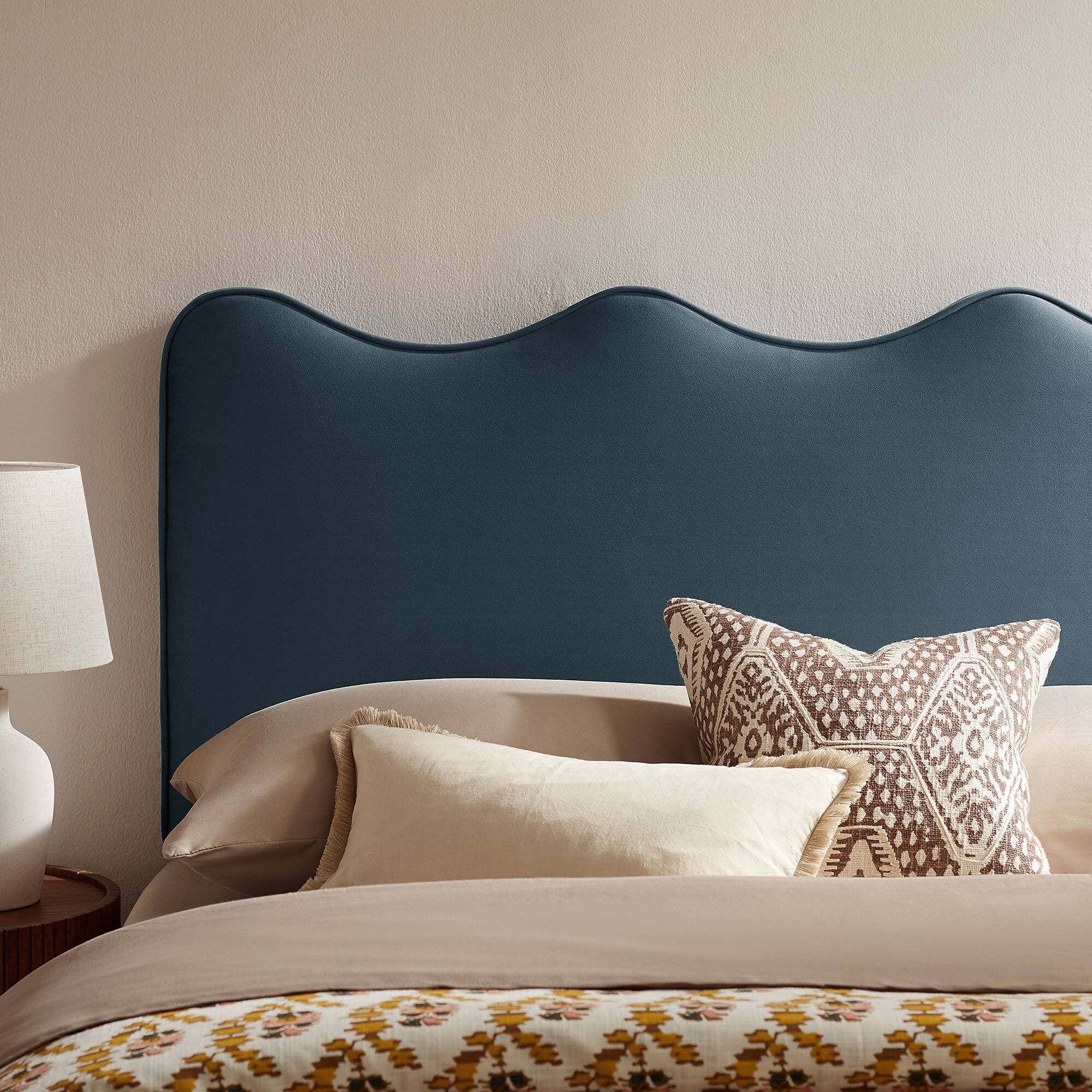 Alt View 1. Modway - Athena Upholstered Headboard by Modway - Cadet Blue.