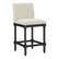 Angle. OSP Home Furnishings - ELIZA 26" Spindle Counter Stool - Linen / Black.