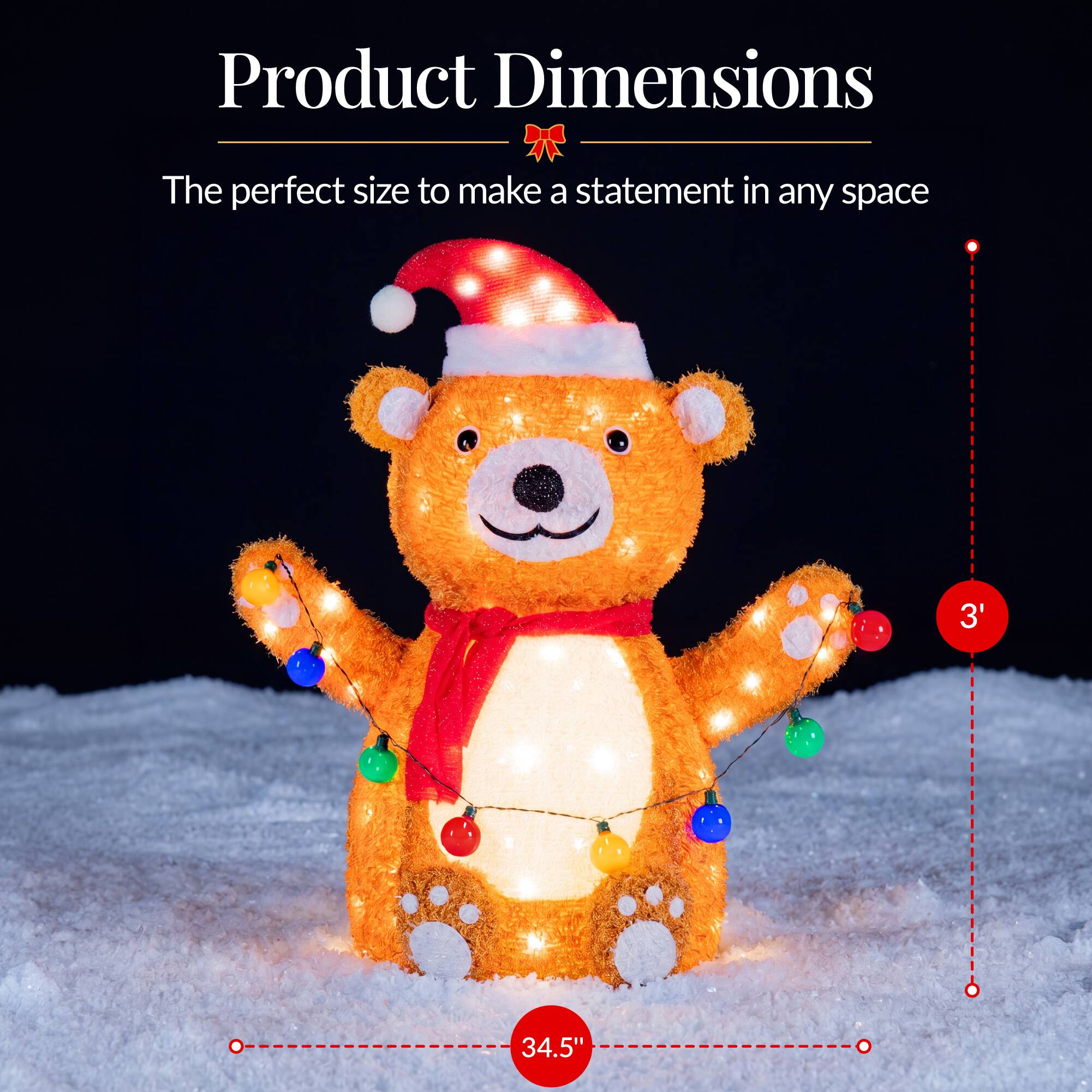 Product Dimensions

The perfect size to make a statement in any space

3' 34.5"