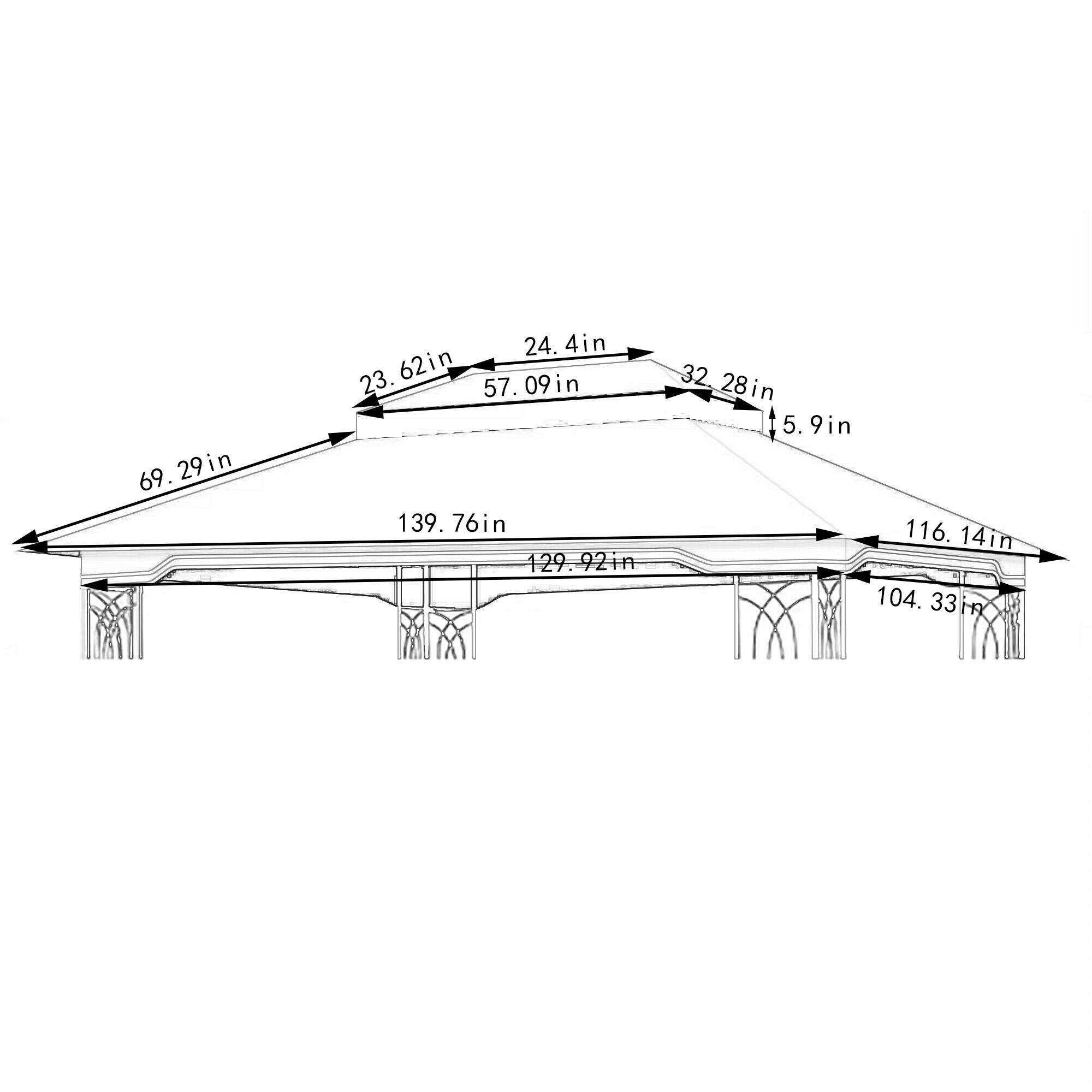 69.29in  
23.62in  
57.09in  
24.4in  
32.28in  
5.9in  
139.76in  
129.92in  
116.14in  
104.33in