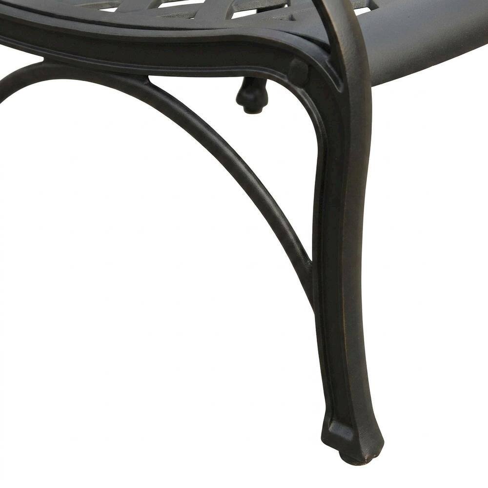 Alt View 2. Outdoor Escape - Outdoor black club chair with sturdy armrest and classic design - Black.