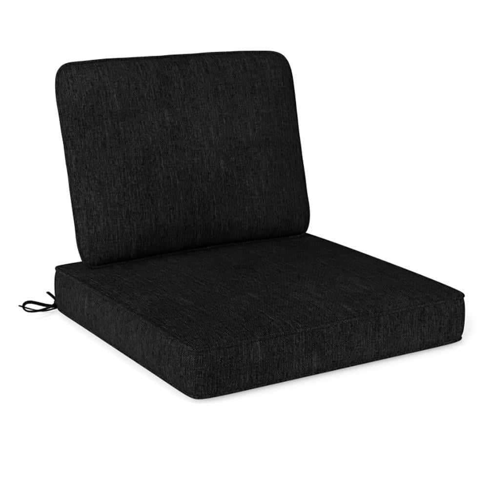 Kadyn - Patio Chair Cushions Outdoor Chair Pads2Pack Outdoor Patio Cushion Set with Removable CoversBlack - Black