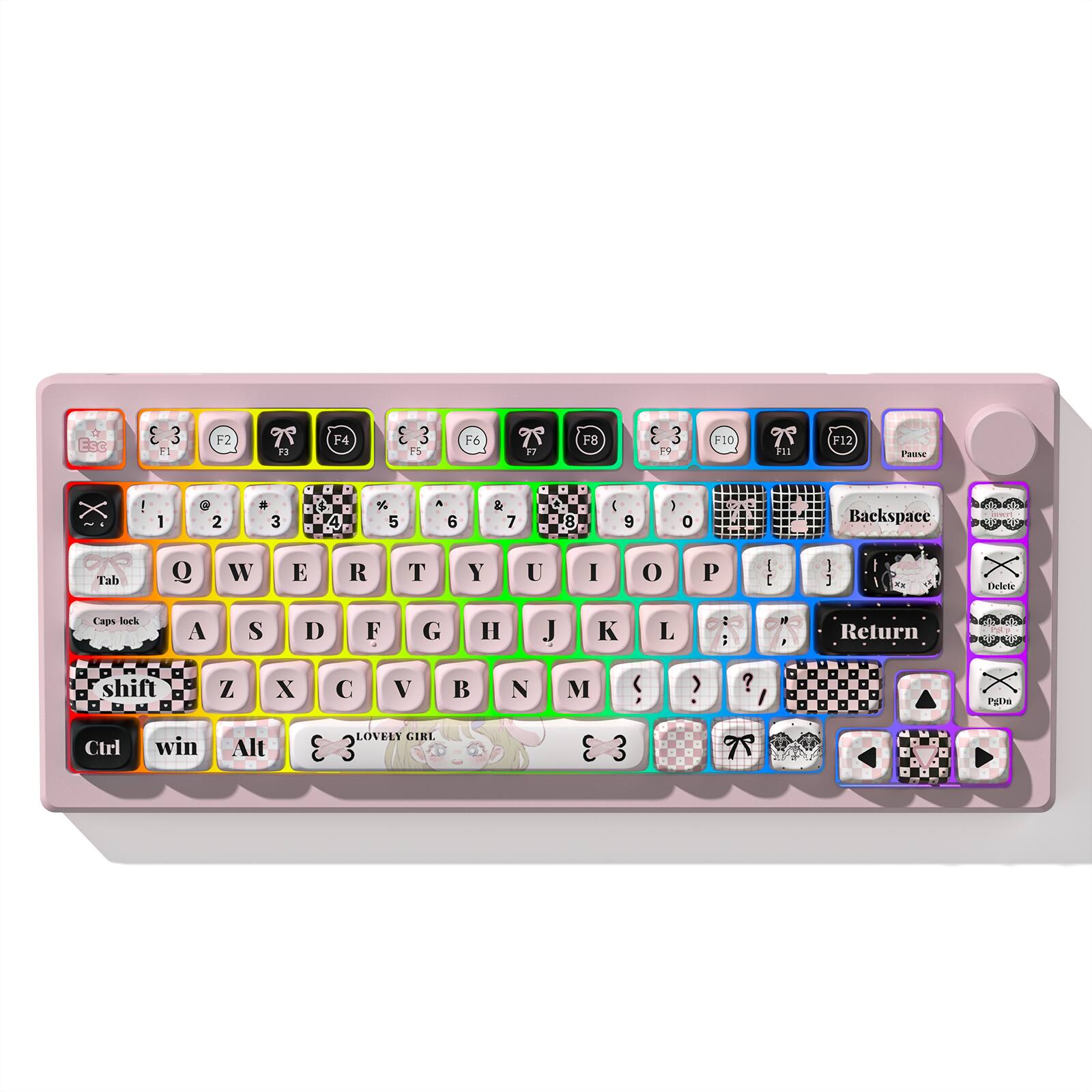 3 3 1 F2 F3 F4 3 F5 F6 F7 F8 3 F9 F10 F11 F12 Pause ! 1 2 3 4 5 6 7 8 9 0 Backspace Tab Q W E R T Y U I O P - : 1 1 aN Dhelets Caps lock A S D F G H J K L : Return Shift Ctrl Win L X Alt C C C V LOVELY GIRL 3 3 B N M C 3 S 1 > - . u L E . . I - . . . . . . - PERN