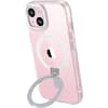 Angle. SaharaCase - Hybrid-Flex Kickstand Case with MagSafe for Apple iPhone 15 - Clear.