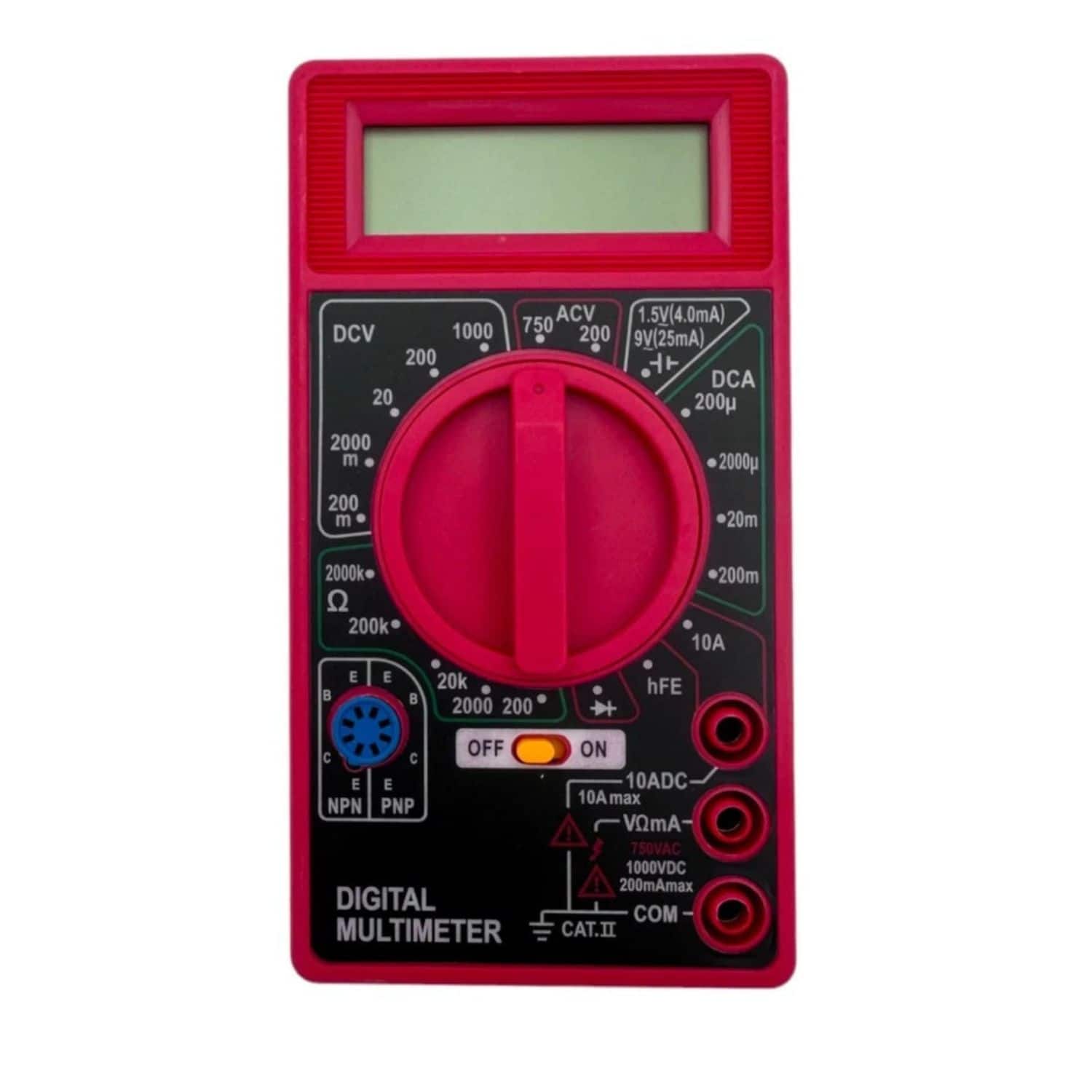 Stock Preferred 7 Function Digital Multimeter Tester with Leads