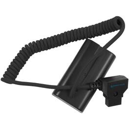 Kondor Blue - D-Tap to NPF Coiled Dummy Battery Cable for Sony L-Series, Raven - Black