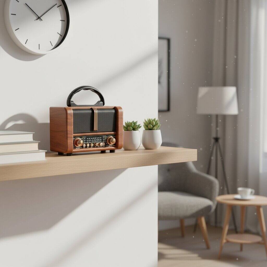 Alt View 1. Dazzed Corner - Retro Portable Radio,USB Charging, Shortwave Radio with Bluetooth Speaker - Copper.
