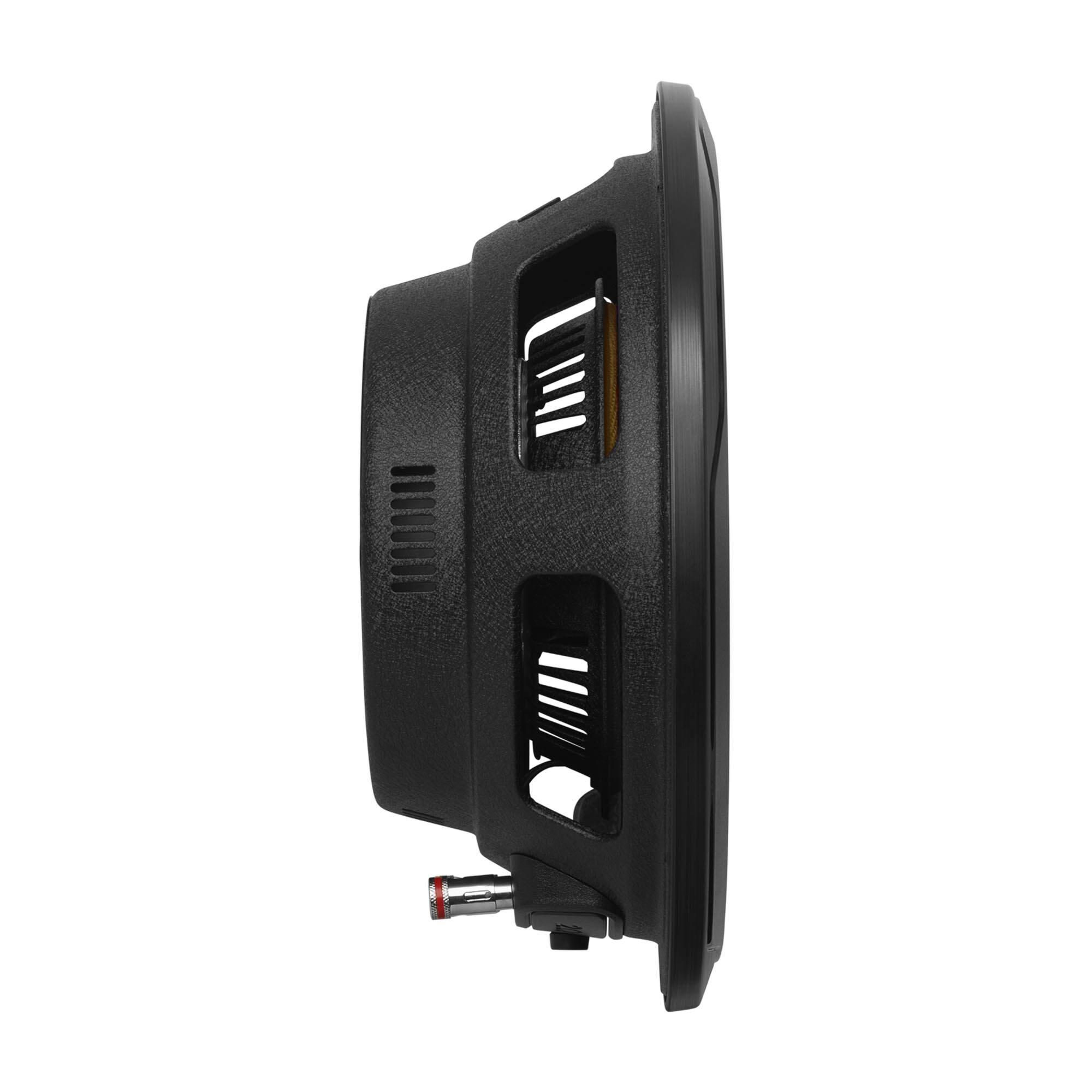 Alt View 2. JBL - JBL CLUB102SL 10” shallow mount subwoofer w/SSI™ (Selectable Smart Impedance) switch from 2 to 4 ohm - Black.