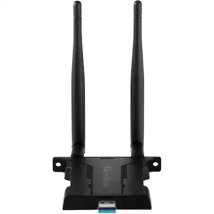 Front. ViewSonic - Viewsonic VB-WIFI-005 Dual Band WiFi 6 USB Adapter for IFP50-3/4/5, IFP52, IFP62, IFP110G, CDE20 and CDE30 Series with - Black.