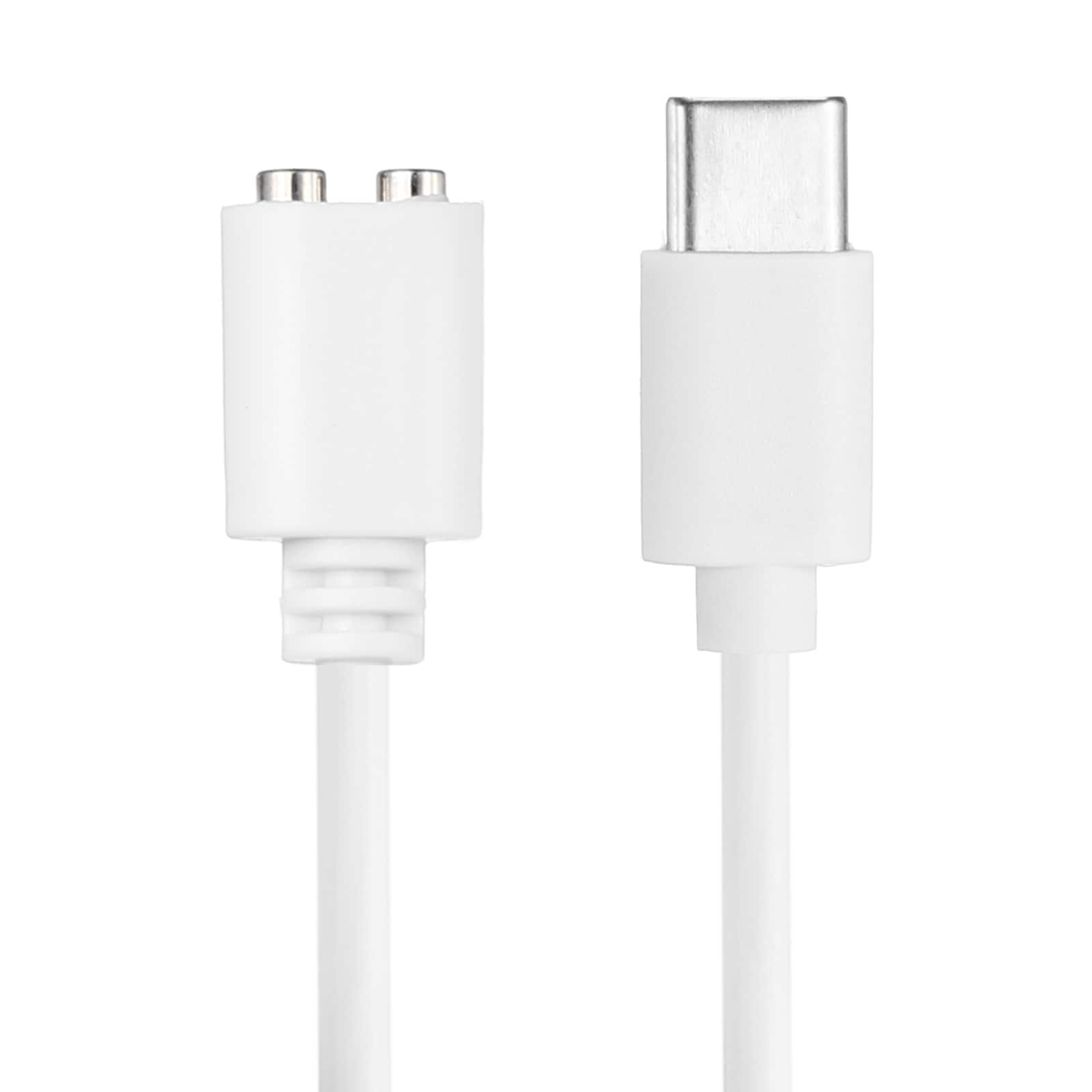 Unique Bargains - Magnetic TYPE-C DC Charger Cable, 5mm, 2.6ft, Type-C, Single Polarity, 2pcs - for Toys & Facial Cleanser - White