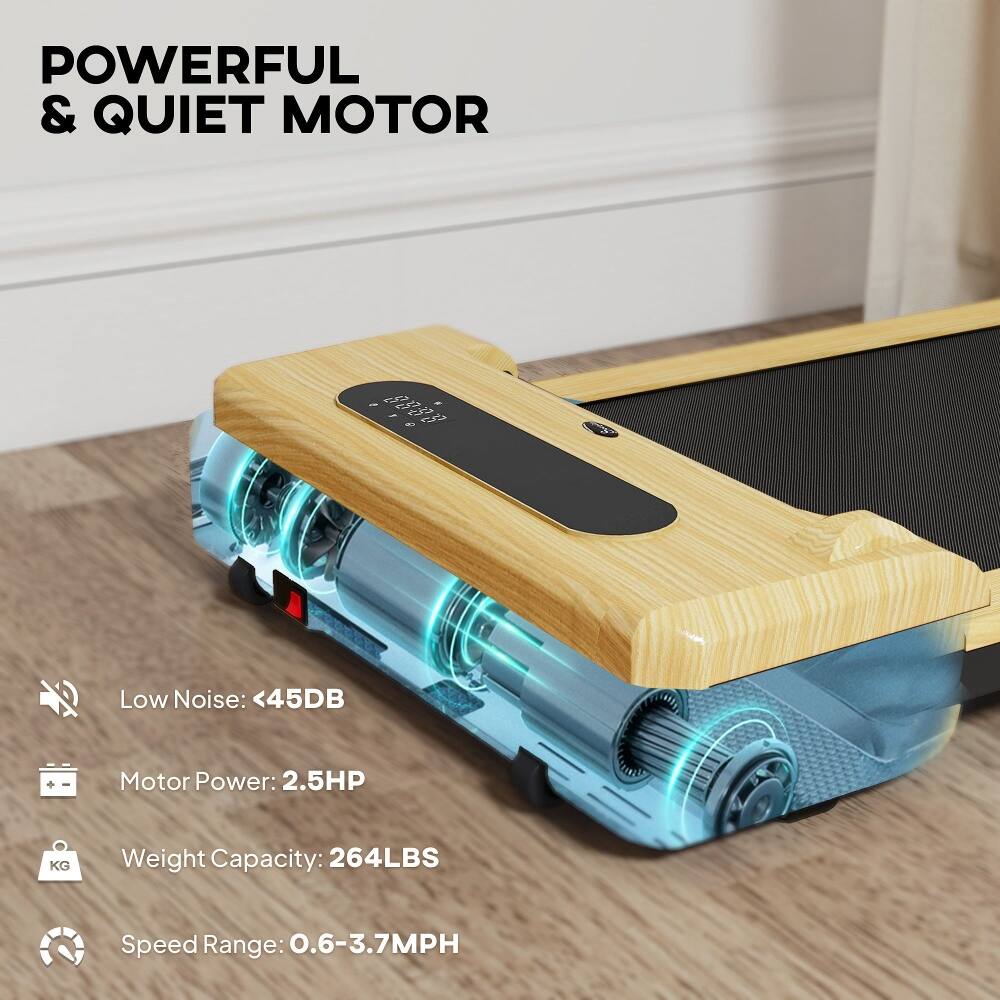 POWERFUL & QUIET MOTOR

- Low Noise: <45DB
- Motor Power: 2.5HP
- Weight Capacity: 264LBS
- Speed Range: 0.6-3.7MPH