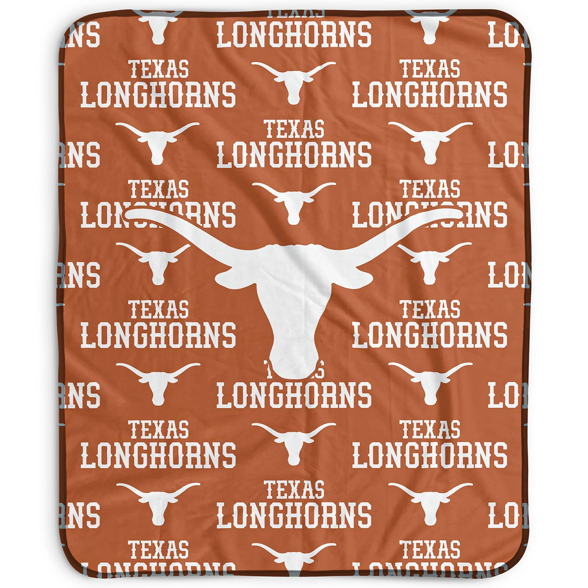 Pegasus - Texas Longhorns 50" x 60" Repeat Wordmark Fleece Blanket - Multicolor