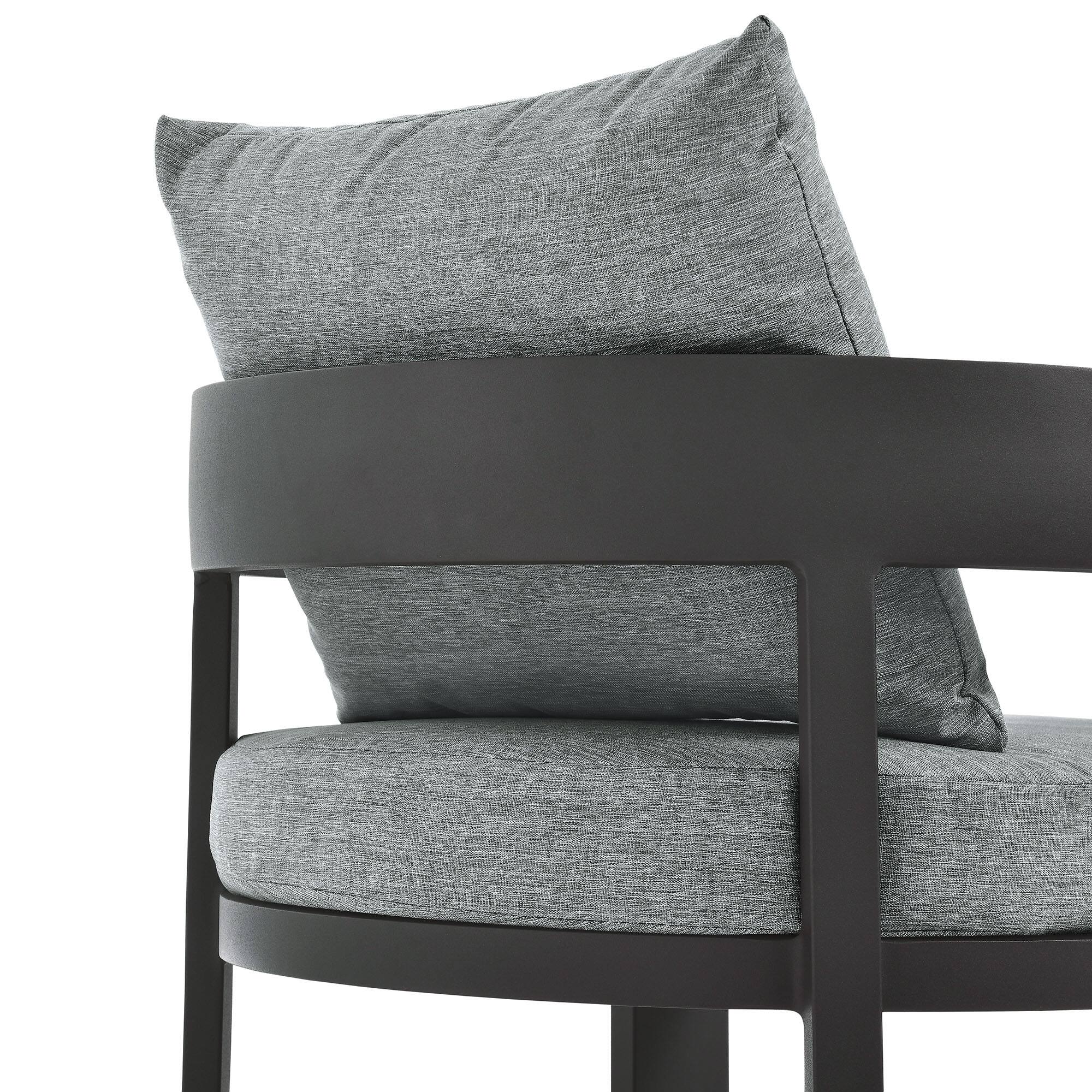 Alt View 5. Modway - Tahoe Outdoor Patio Aluminum Dining Chair by Modway - Gray Gray.