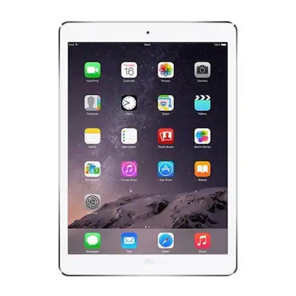 Front. Apple - iPad Air A1474 (WiFi) 16GB - Silver.