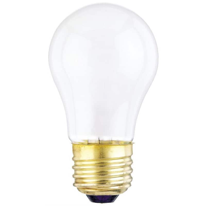 Westinghouse - 15 W A15 Appliance Incandescent Bulb E26 (Medium) White 2 pk