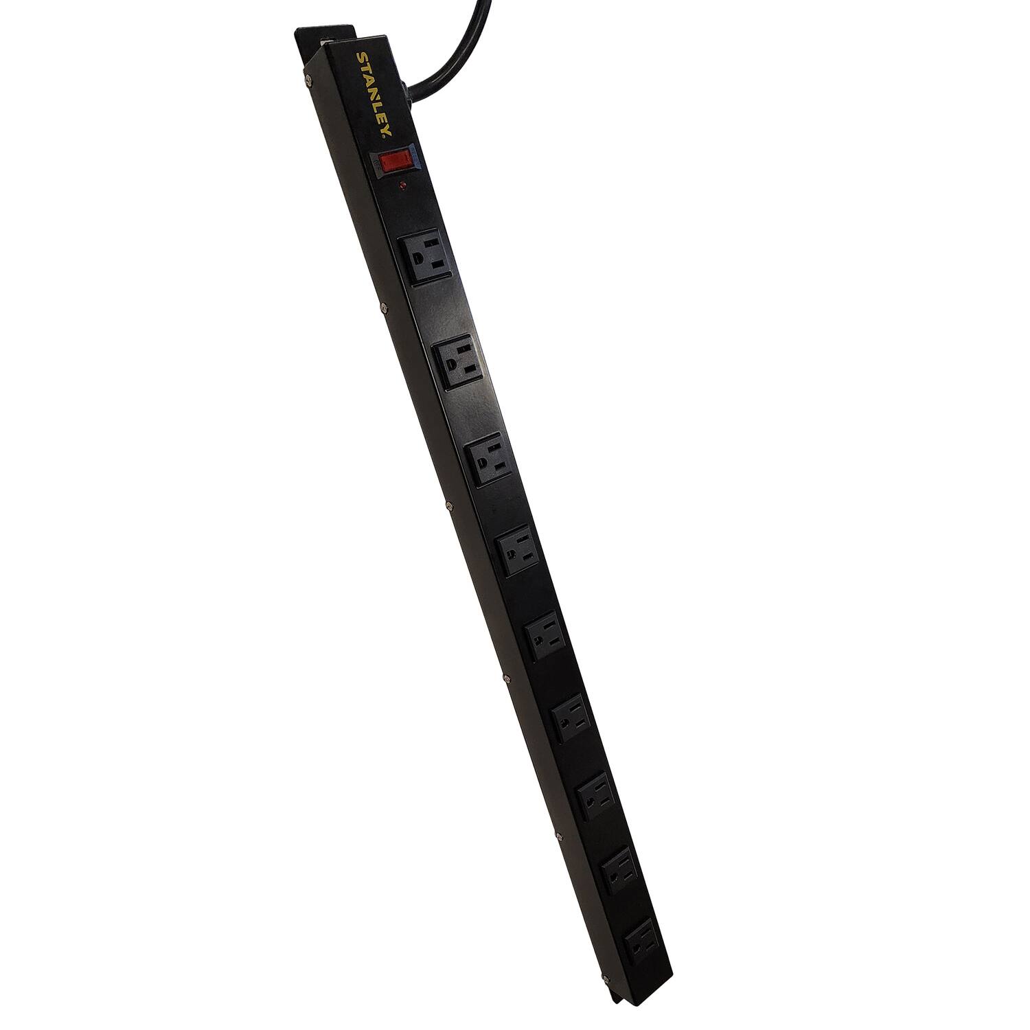 Alt View 4. Stanley - Stanley 31610 Surgemax Pro 400-joules Surge Protector Power Bar, 9 Outlets, 6-ft. Cord, 31610 - Black.