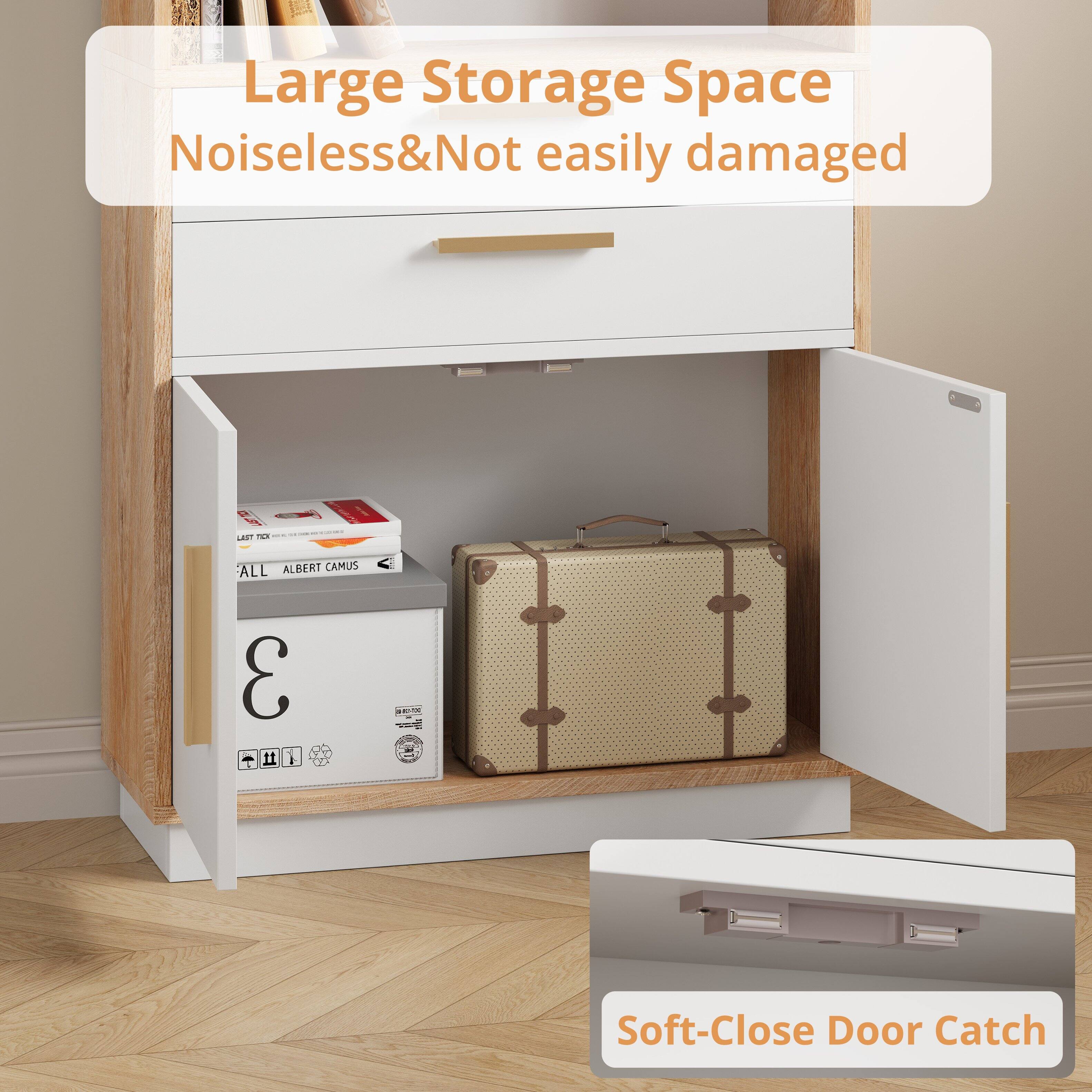 Large Storage Space  
Noiseless & Not easily damaged  

Soft-Close Door Catch