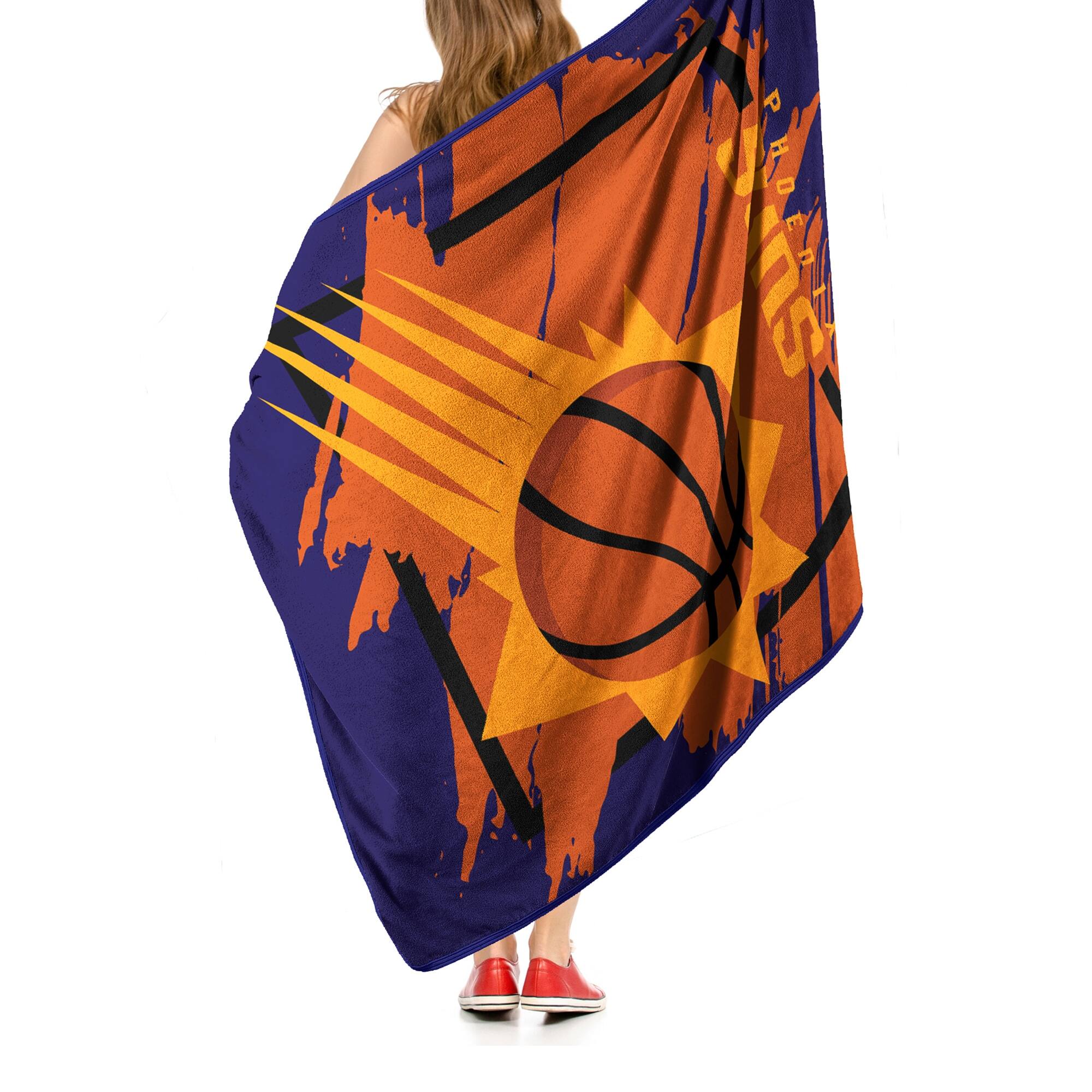 Alt View 2. Northwest - Phoenix Suns 46" x 60" Dimensional Micro Raschel Plush Throw Blanket - Purple.