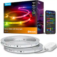 Govee 131.2 ft RGBIC B+ Seeno Modes Music Sync Mido RGBIC Fe
eu - rd - 40110 - d - CA App Control
T7:48 Y Munic povee - Scan M i Chege -uomient - E Rncommented F aatas Segmented lghe - . . an an - an 2n sen se% an ten h 1
Govee 18P se - tan 180 -e Chingocr 5
Govee RGBIC LED Strip Light Indder Bluetooth
Govee IG Govee 08 1G