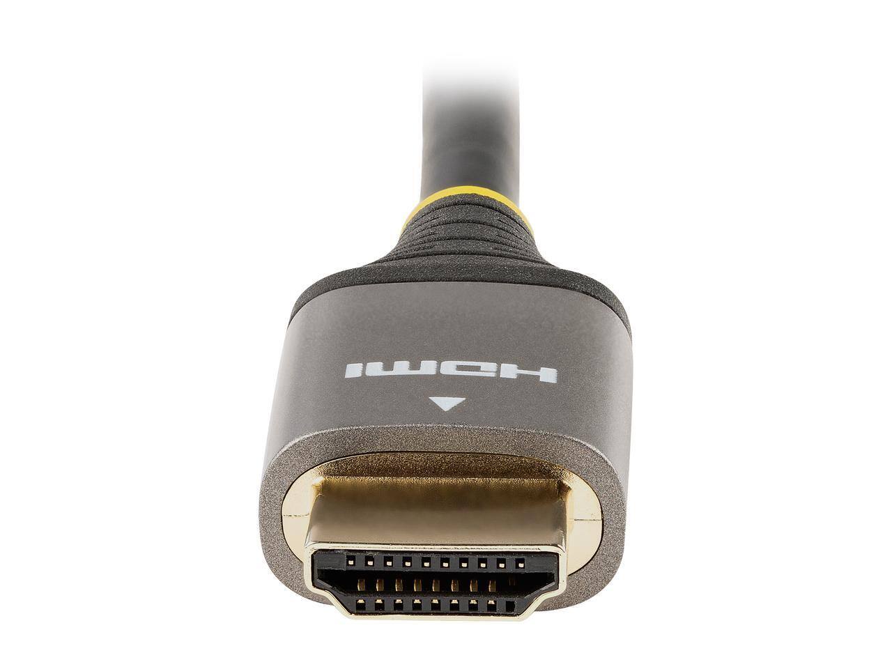 Alt View 2. StarTech.com - 6ft HDMI 2.1 Cable, 48Gbps, 8K 60Hz/4K 120Hz, HDR10+, eARC, Dolby Vision/Atmos, TPE Jacket.