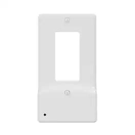 Westek - LumiCover 1 gang Plastic Decorator USB Nightlight Wall Plate 1 pk - White