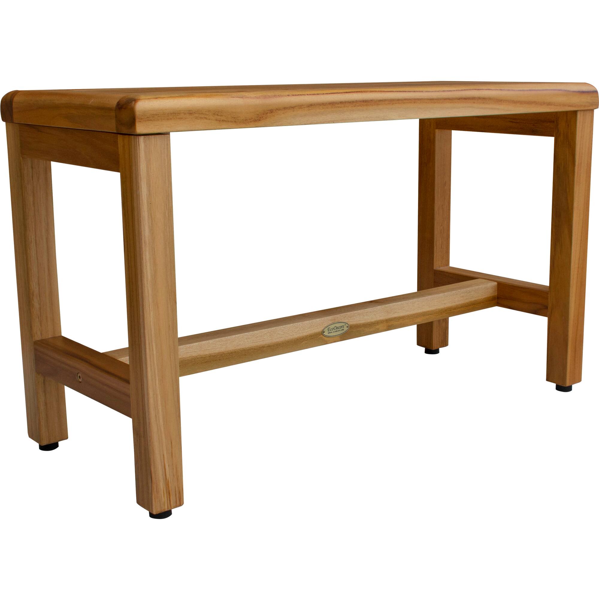 Angle. EcoDecors - EcoDecors Eleganto EarthyTeak 30" Teak Wood Shower Bench - EarthyTeak.