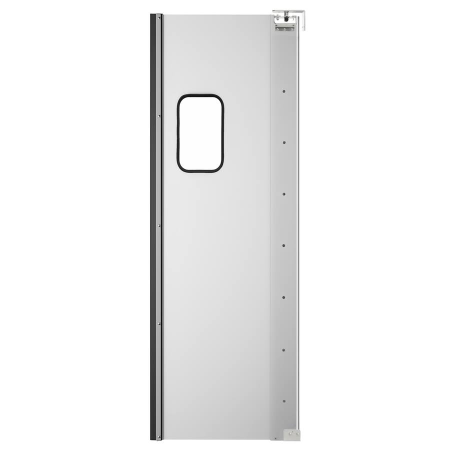 Koolmore Commercial Single Aluminum Swinging Traffic Door with 9 In. x ...