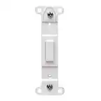 Front. Leviton - Leviton White 1 gang Plastic Blank Wall Plate 1 pk - White.