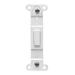 Leviton - 1 gang Plastic Blank Wall Plate 1 pk - White