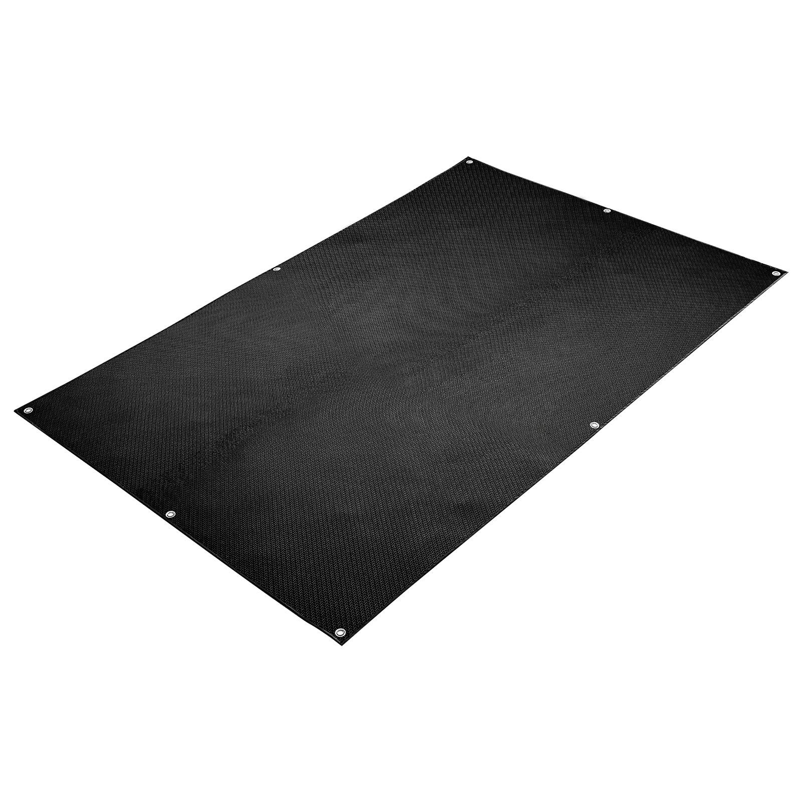 Alt View 5. VEVOR - Welding Blanket, 4 x 6 FT Silicone Coated Fiberglass Welding Blanket, Up to 1800°F Heat Resistant Protection Blankets - Black.