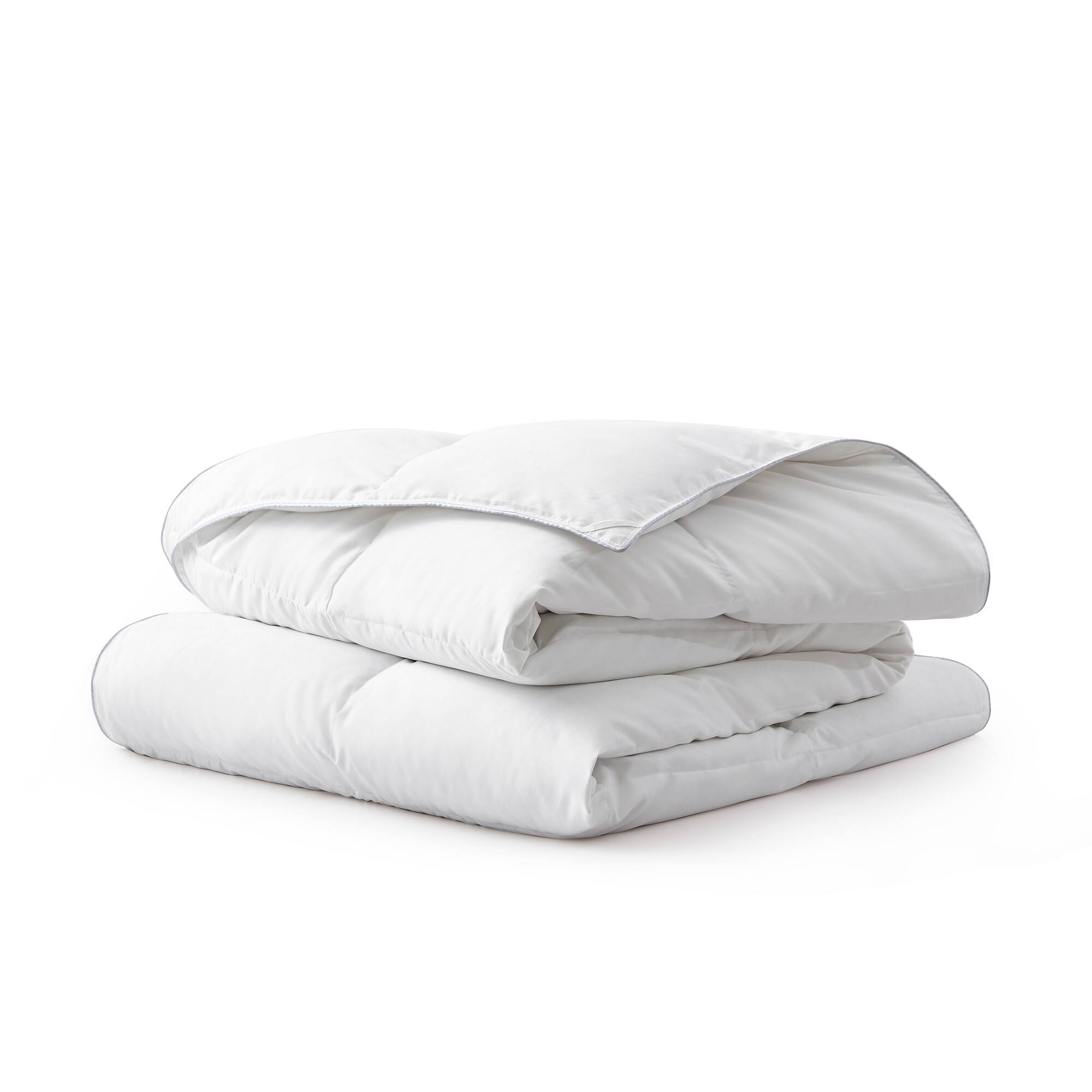 Alt View 1. Peace Nest - Peace Nest Lightweight Summer White Goose Down Feather Fiber Comforter Duvet Insert, White, Twin - White.