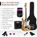 ALL-IN-ONE FULL SIZE GUITAR KIT
- 4 Months Free Lessons
- In-App Digital Tuner
- Full Size Electric Guitar
- 10W Amplifier & Cable
- Nylon Carrying Bag
- Shoulder Strap With Pick Holder
- Replacement Strings
- Soft Cloth
- Guitar Picks (x6)
- Truss Rod Adjuster
- Whammy Bar
