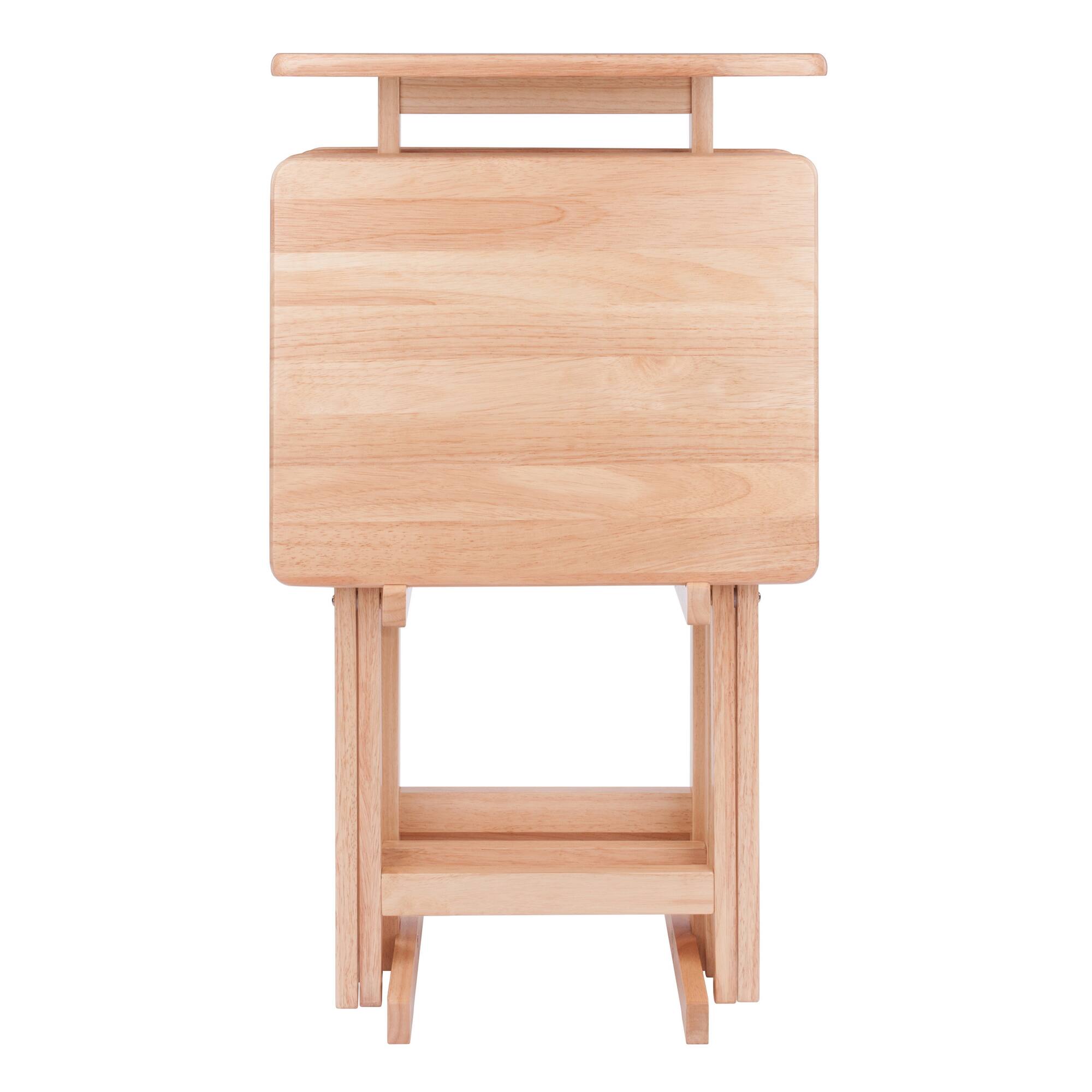 Alt View 3. Winsome Wood - Riley 5-Pc Set Snack Table - Natural.
