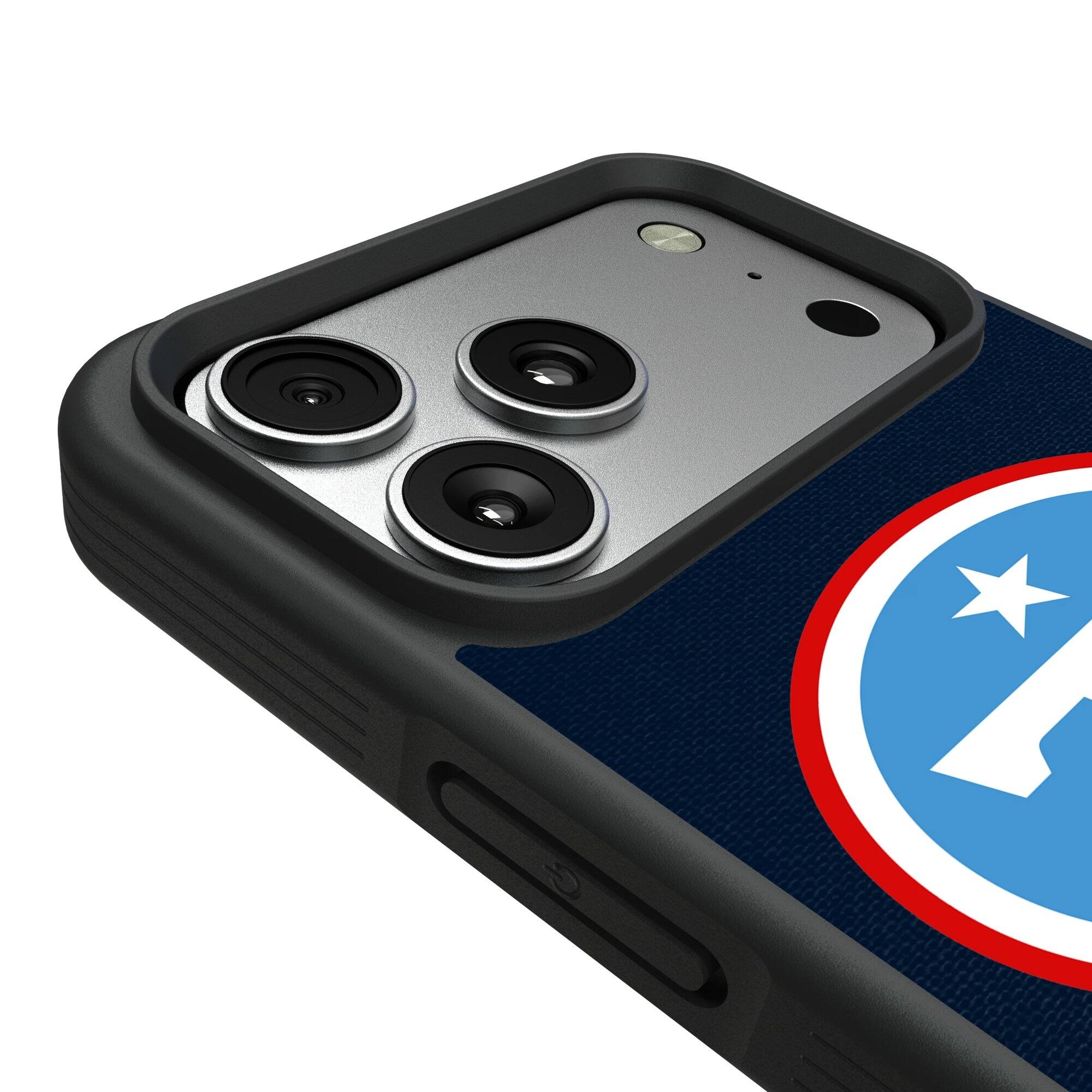 Alt View 2. Keyscaper - Tennessee Titans Bump Case with 8.2ft Drop Protection - 15 Plus - Multicolor.
