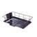 Left. Sweet Home Collection - Steel 3-Piece Large Countertop Dish Drainer with Drain Board & Utensil Holder - Eggplant.