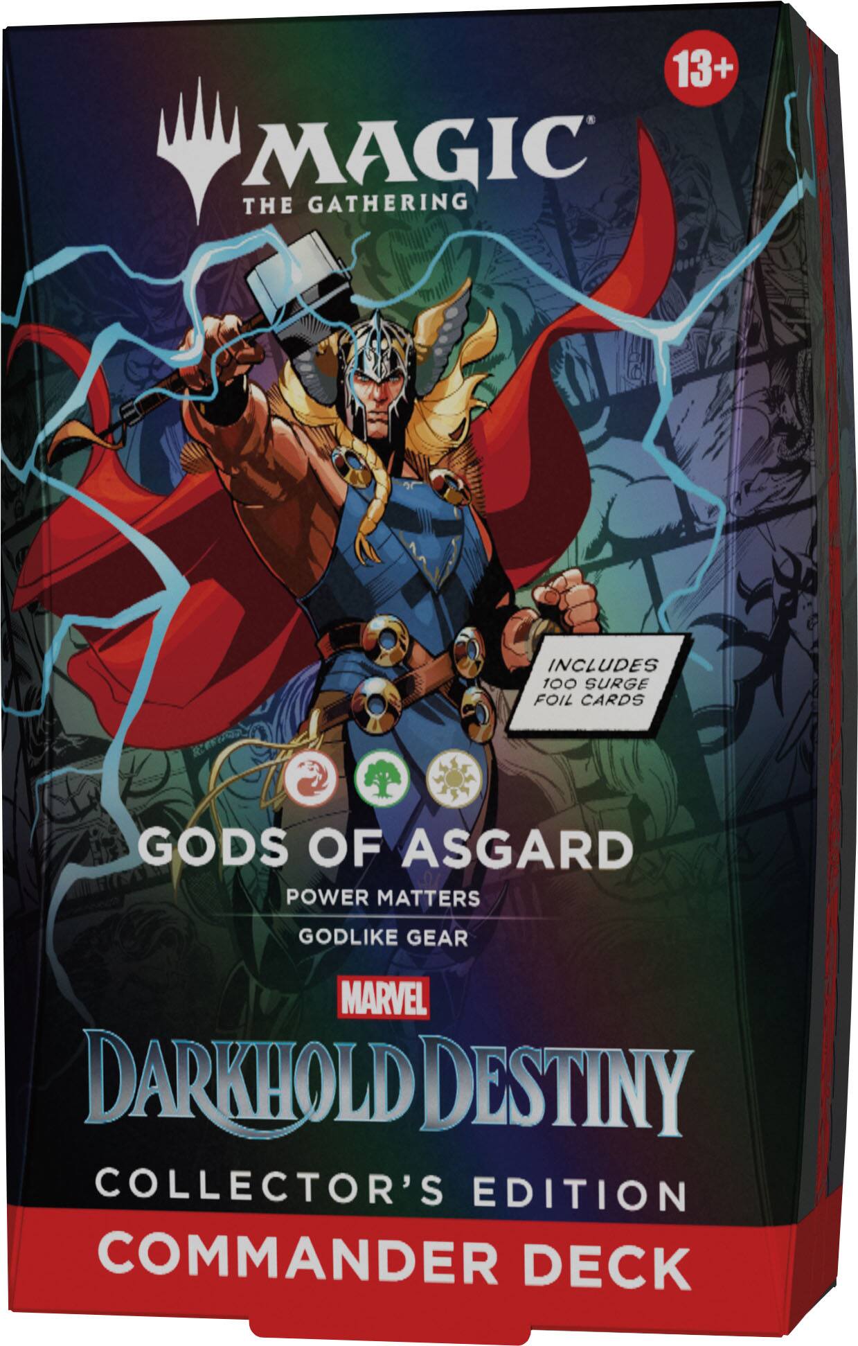 Wizards of The Coast - Magic: The Gathering Marvel: Darkhold Destiny Collector's Edition Commander Deck - Gods of Asgard