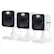 Front. Defender - Defender GO 2K AI POWERED Plug-in Power Indoor/Outdoor Home Security, Baby & Pet Camera - 3 Pack - white.